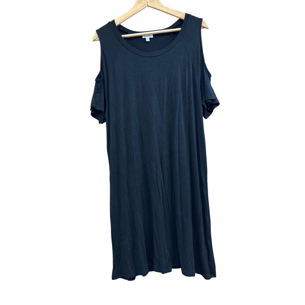 Love Fire Black Cold Shoulder Dress XL